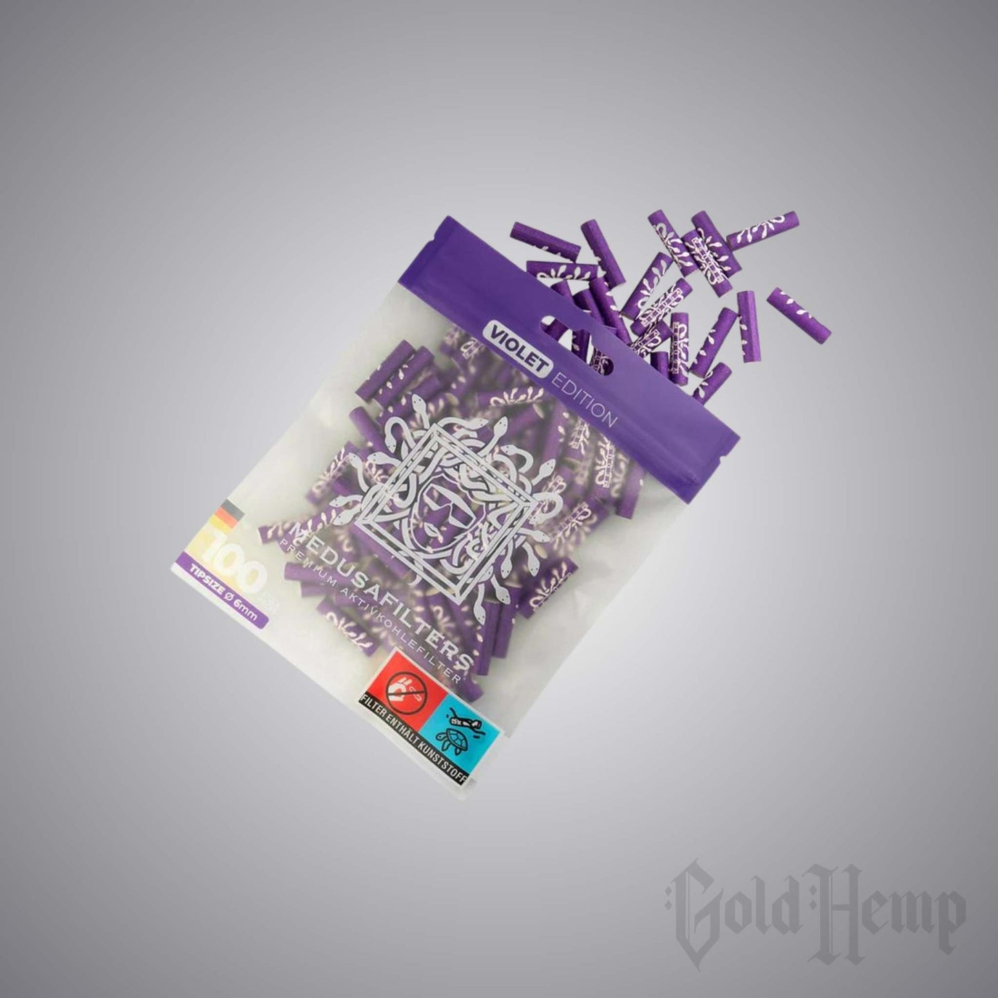 Medusa Filter - Violet 100er Packung